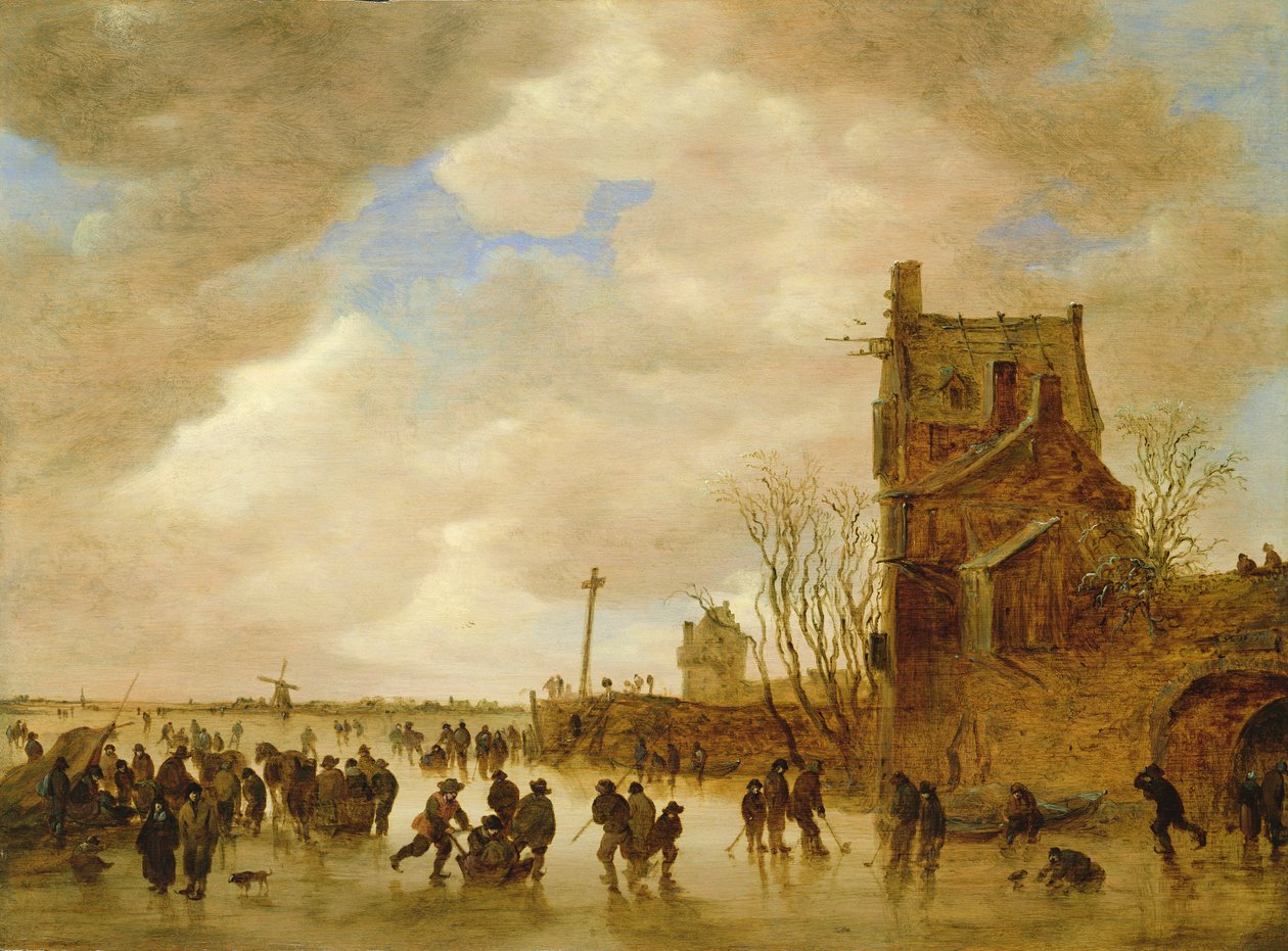 Scena di pattinaggio invernale da Jan Josephsz van Goyen