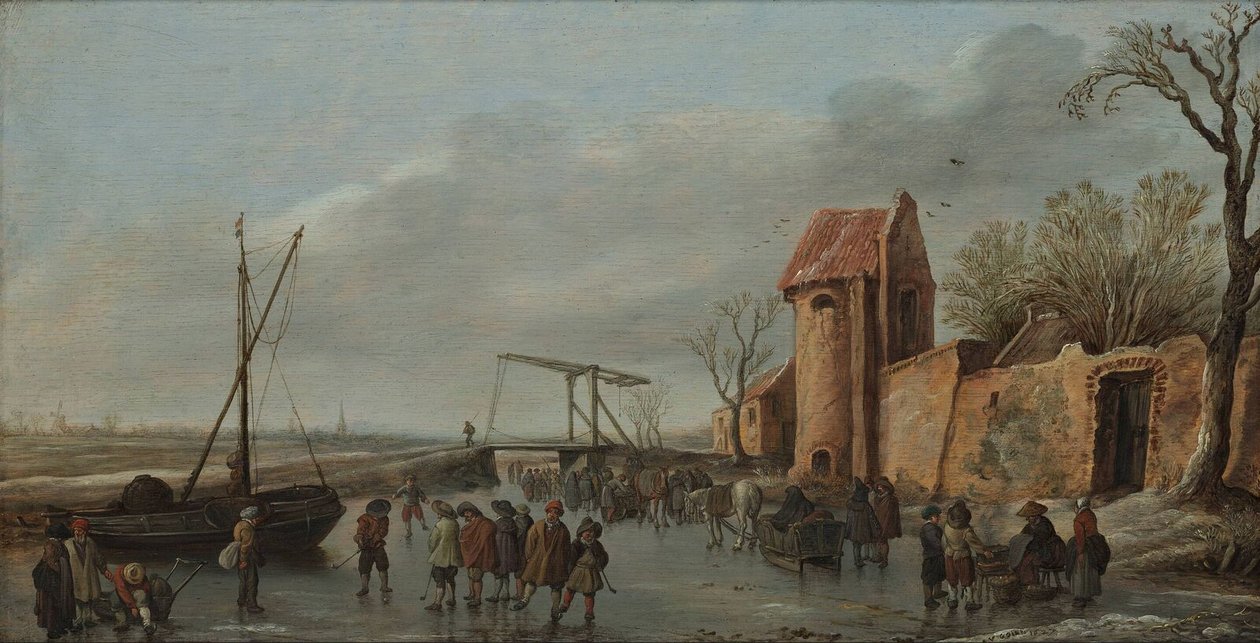 Una scena sul ghiaccio da Jan Josephsz van Goyen