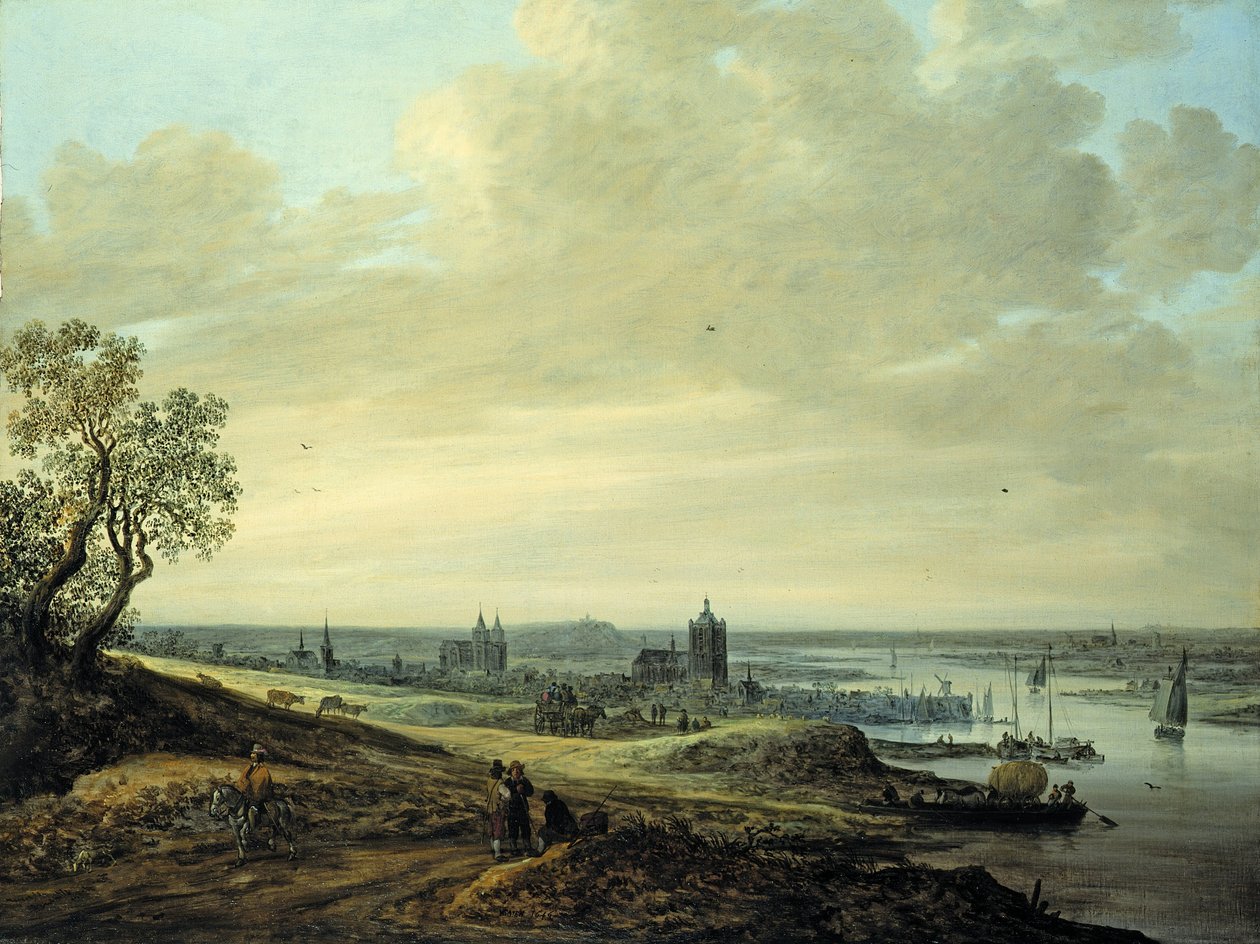 Paesaggio panoramico con vista di Arnhem da Jan Josephsz van Goyen