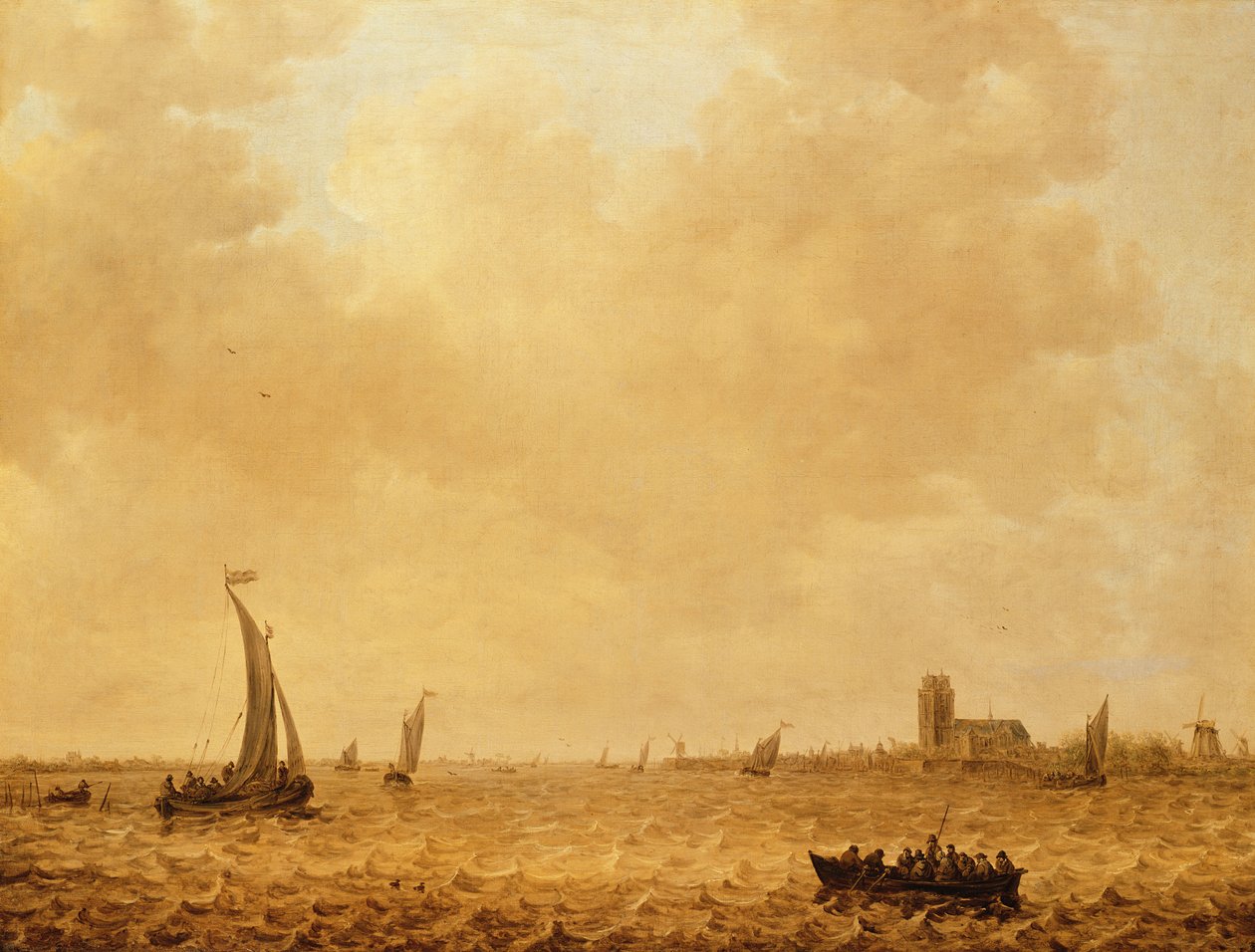 Vista del Vecchio Maas, Dordrecht da Jan Josephsz van Goyen