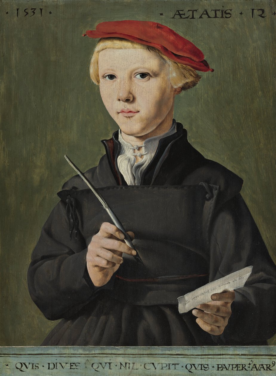 Ritratto di un giovane studioso da Jan van Scorel