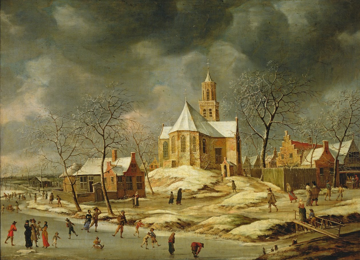 Il villaggio di Midlum da Jan Abrahamsz. Beerstraten