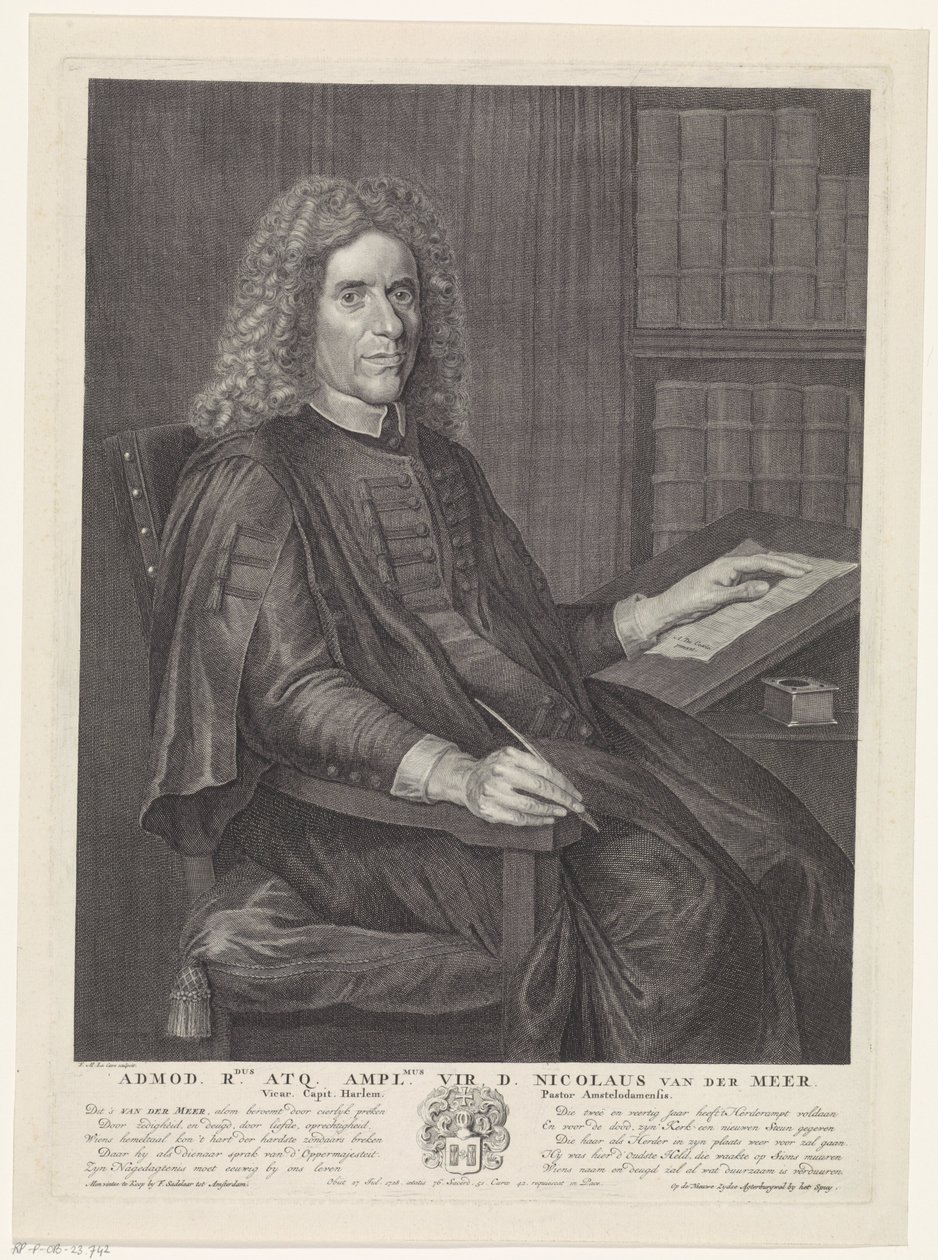 Ritratto di Nicolaas van der Meer da Jan Anthonie Coxie