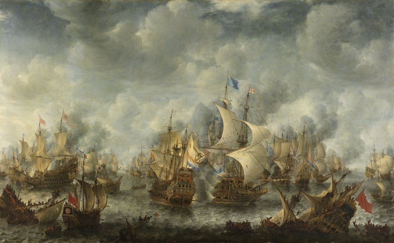 La battaglia di Terheide, 1653-66 da Jan Abrahamsz. Beerstraten