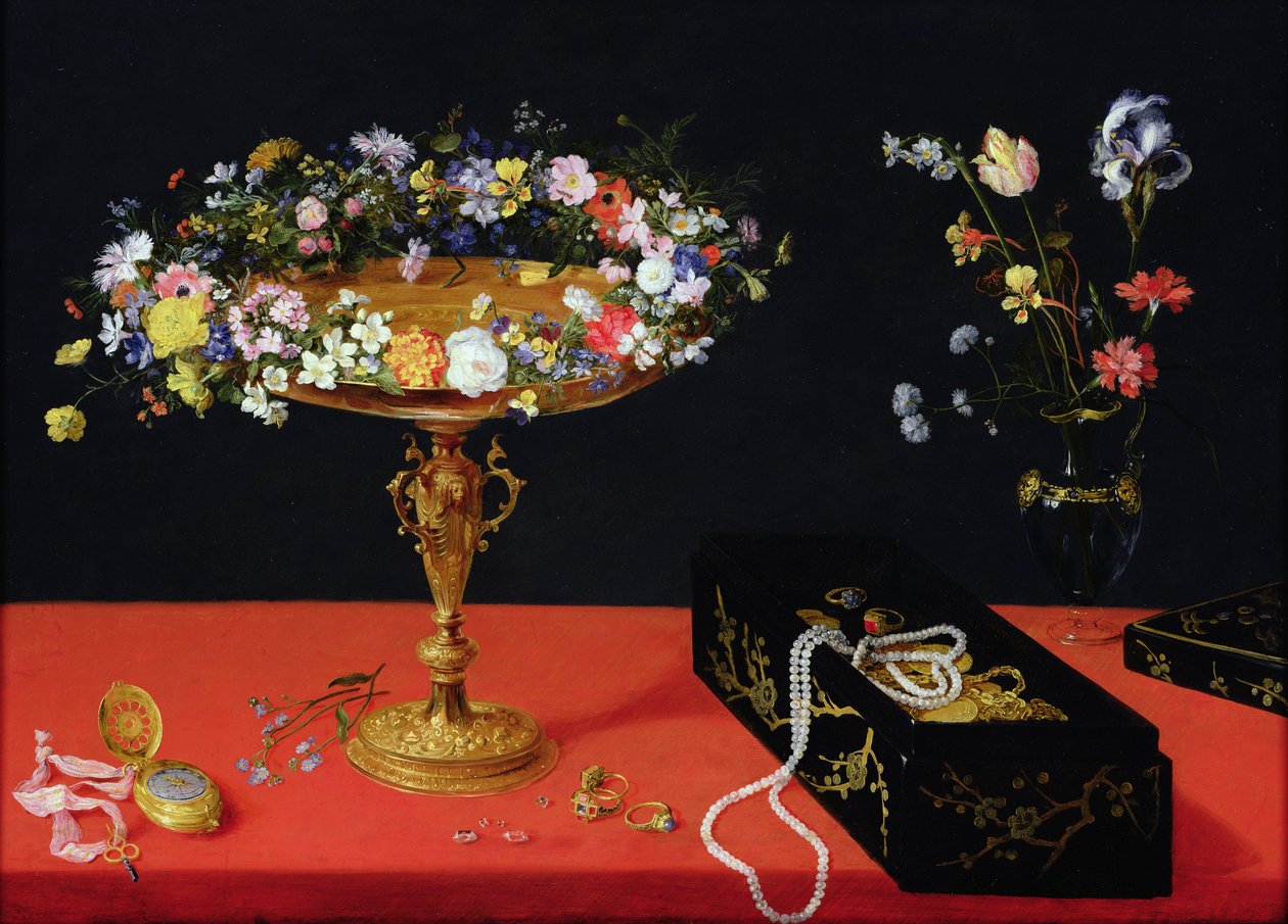 Natura morta con tazza e fiori da Jan the Elder Brueghel