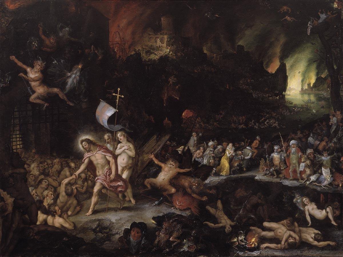 Cristo nel limbo da Jan the Elder Brueghel