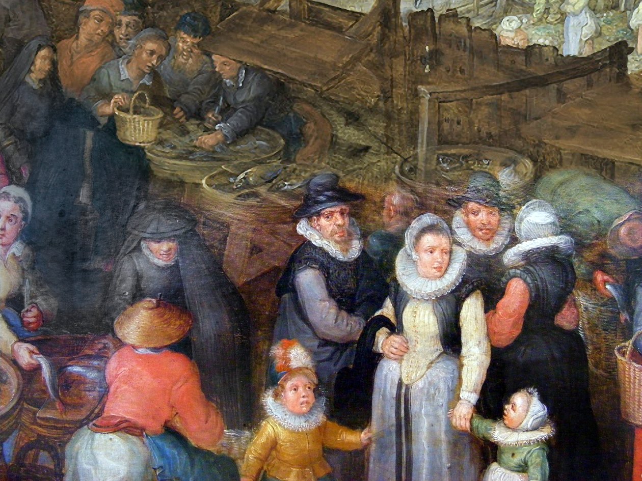 Grande mercato del pesce da Jan the Elder Brueghel