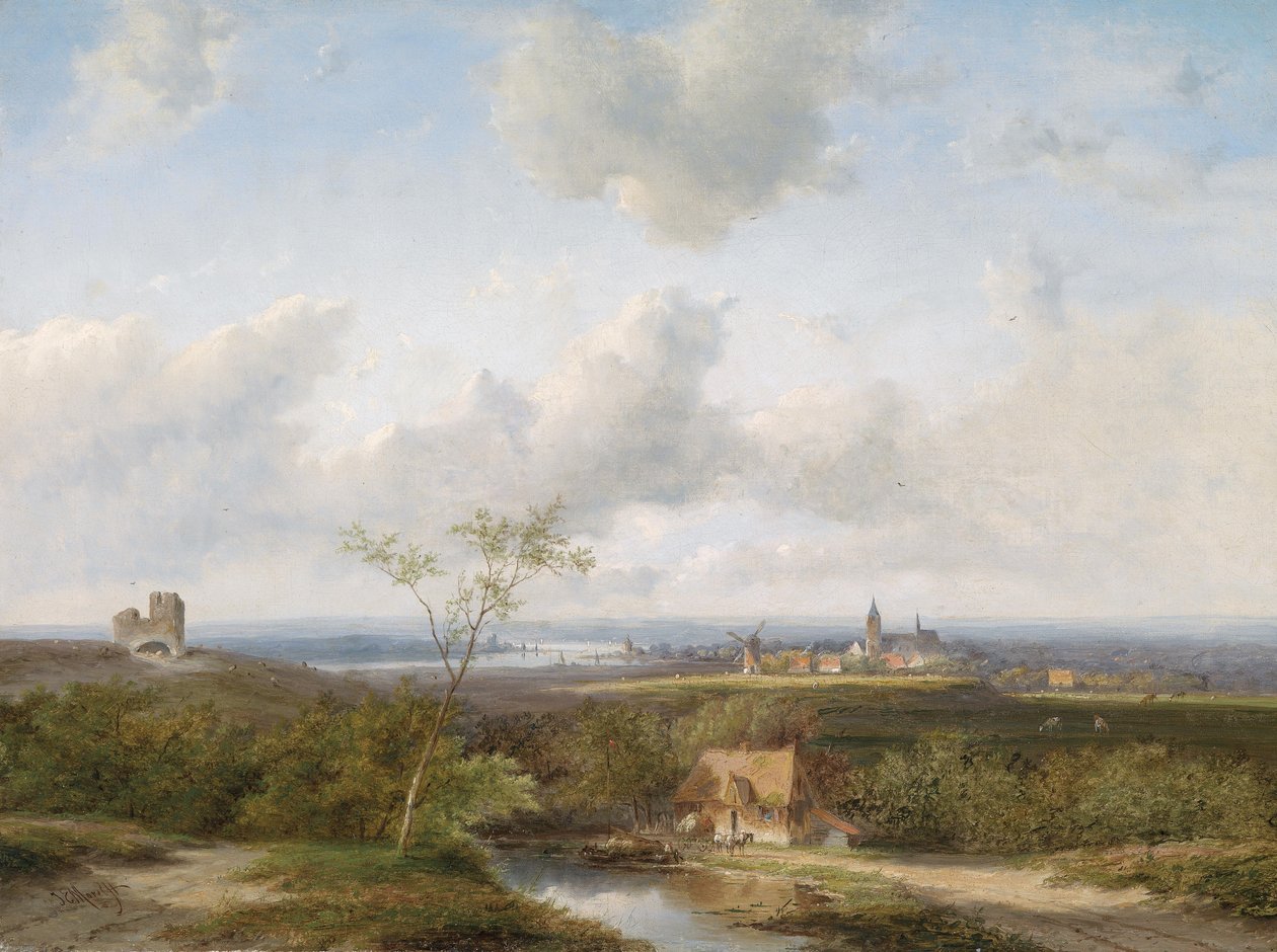 Ampio paesaggio olandese da Jan Evert Morel