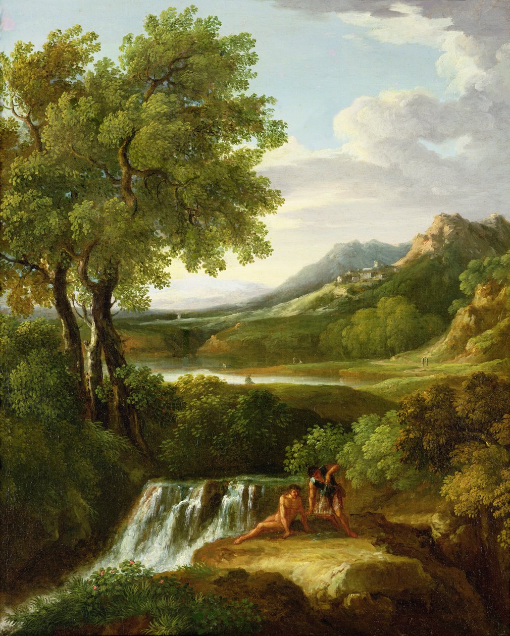 Figure in un paesaggio classico da Jan Frans van Bloemen