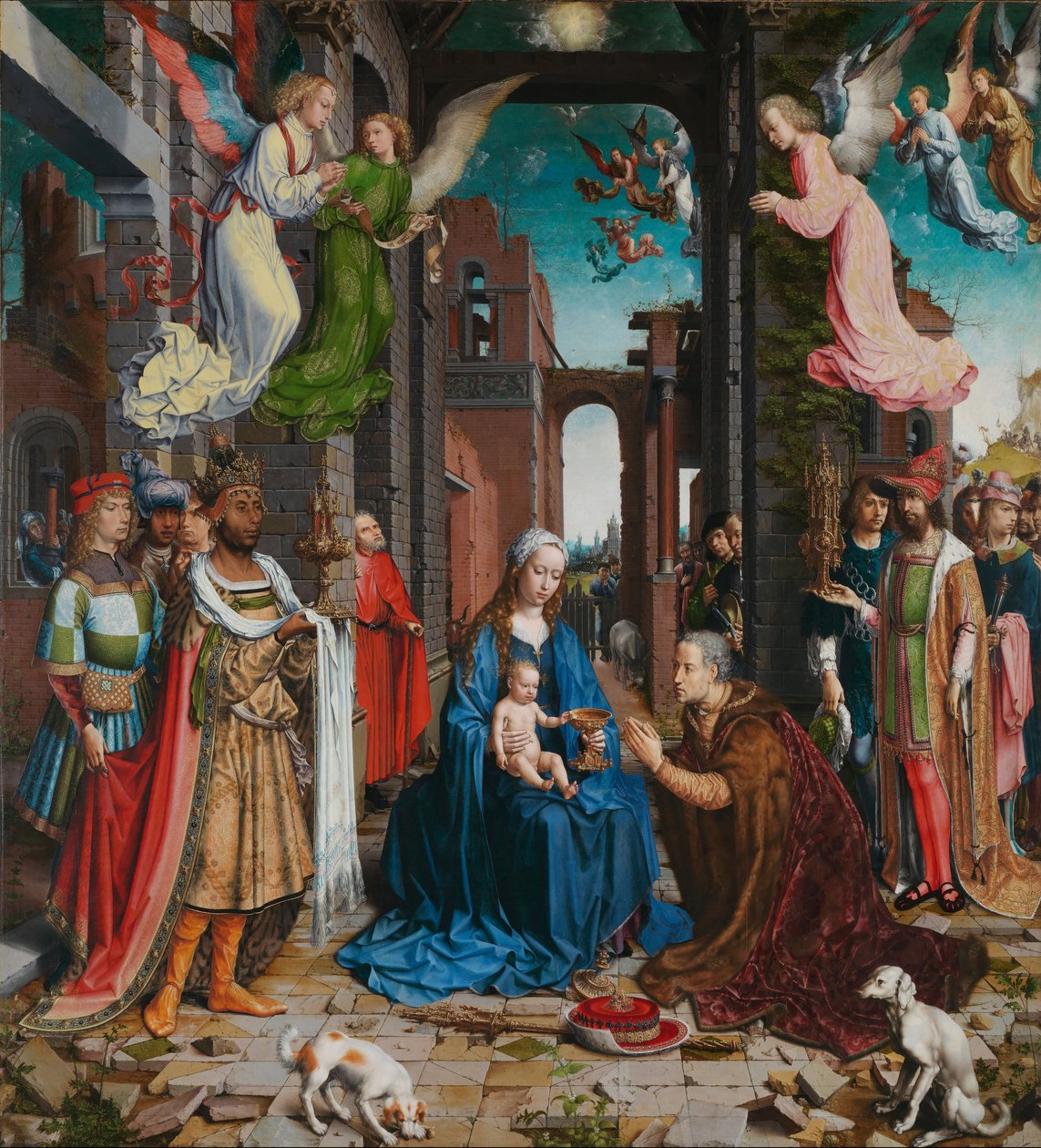 Adorazione dei Magi, 1510-5 da Jan Gossaert
