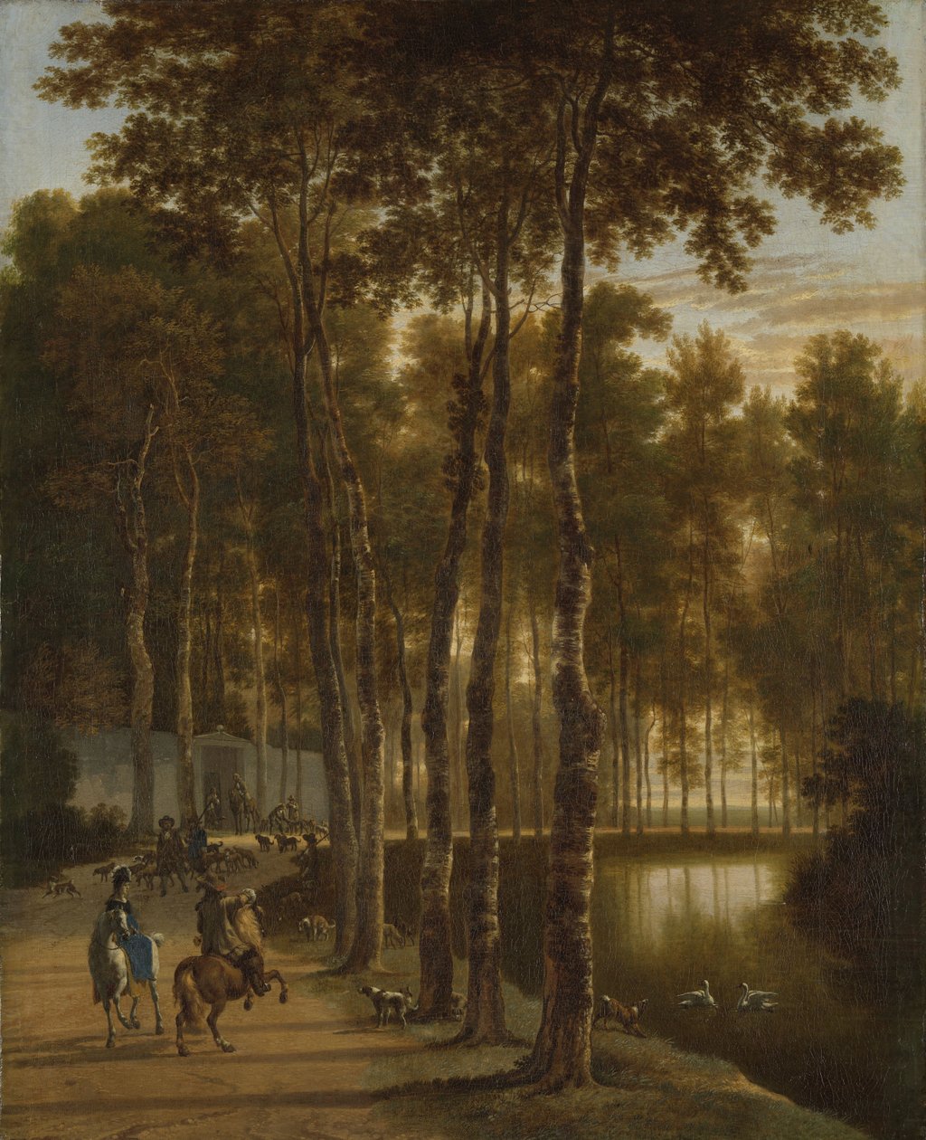 Il viale delle betulle da Jan Hackaert