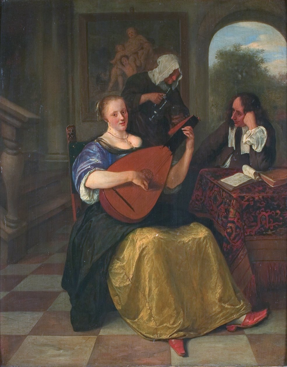 La suonatrice di liuto da Jan Havickszoon Steen