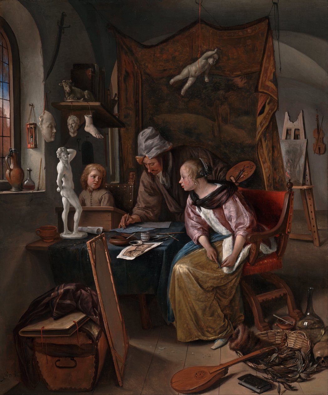 La lezione di disegno da Jan Havickszoon Steen