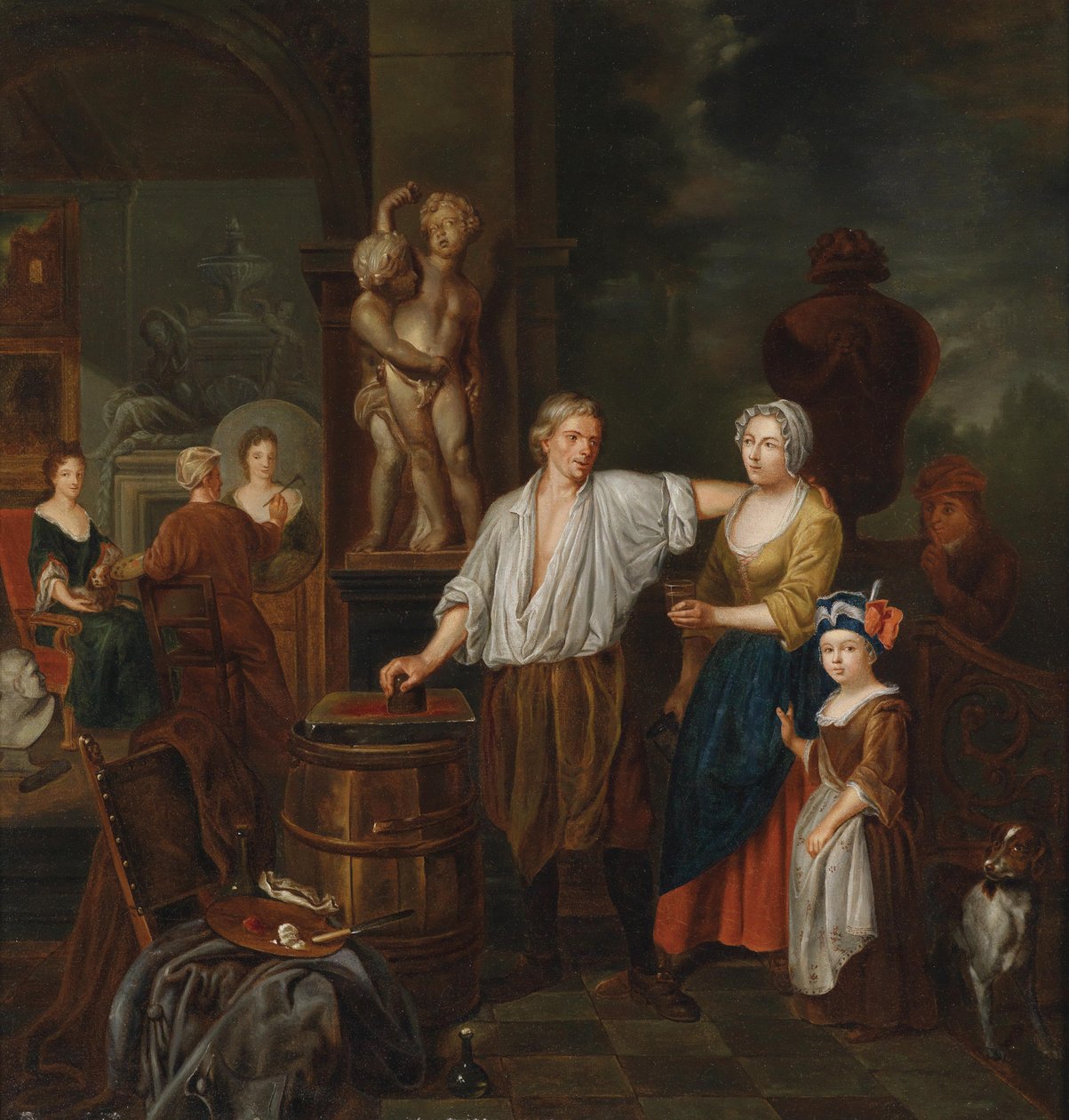 Nello studio del pittore da Jan Josef Horemans II