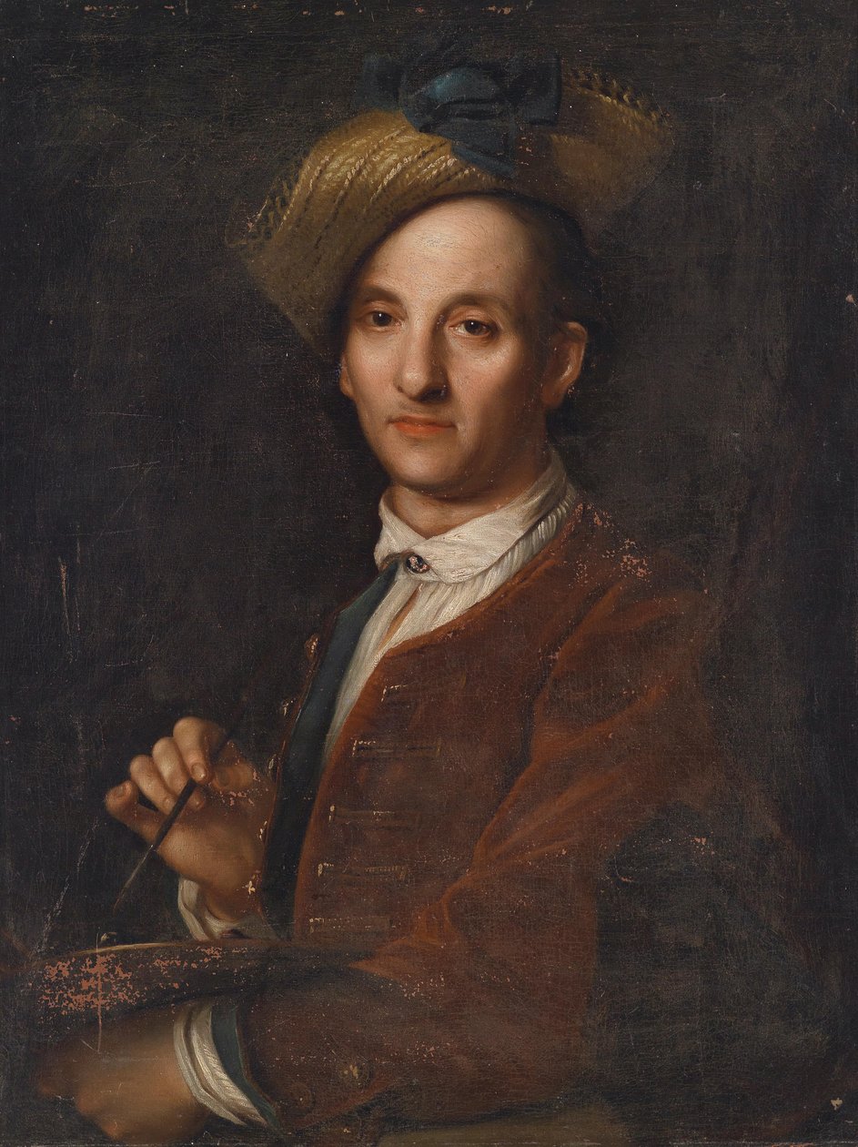 Ritratto di David Hoyer (1667-1720), pittore da Jan Kupecký
