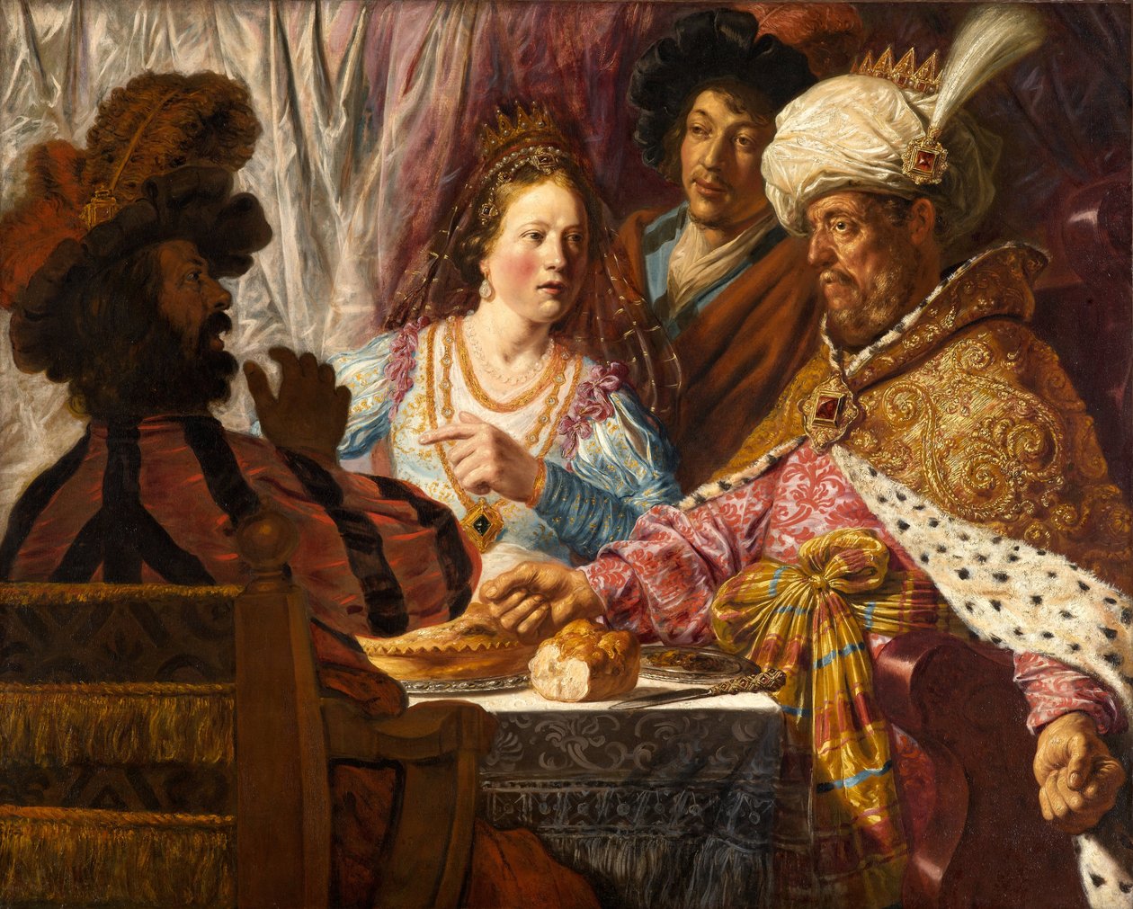 Il banchetto di Ester da Jan Lievens