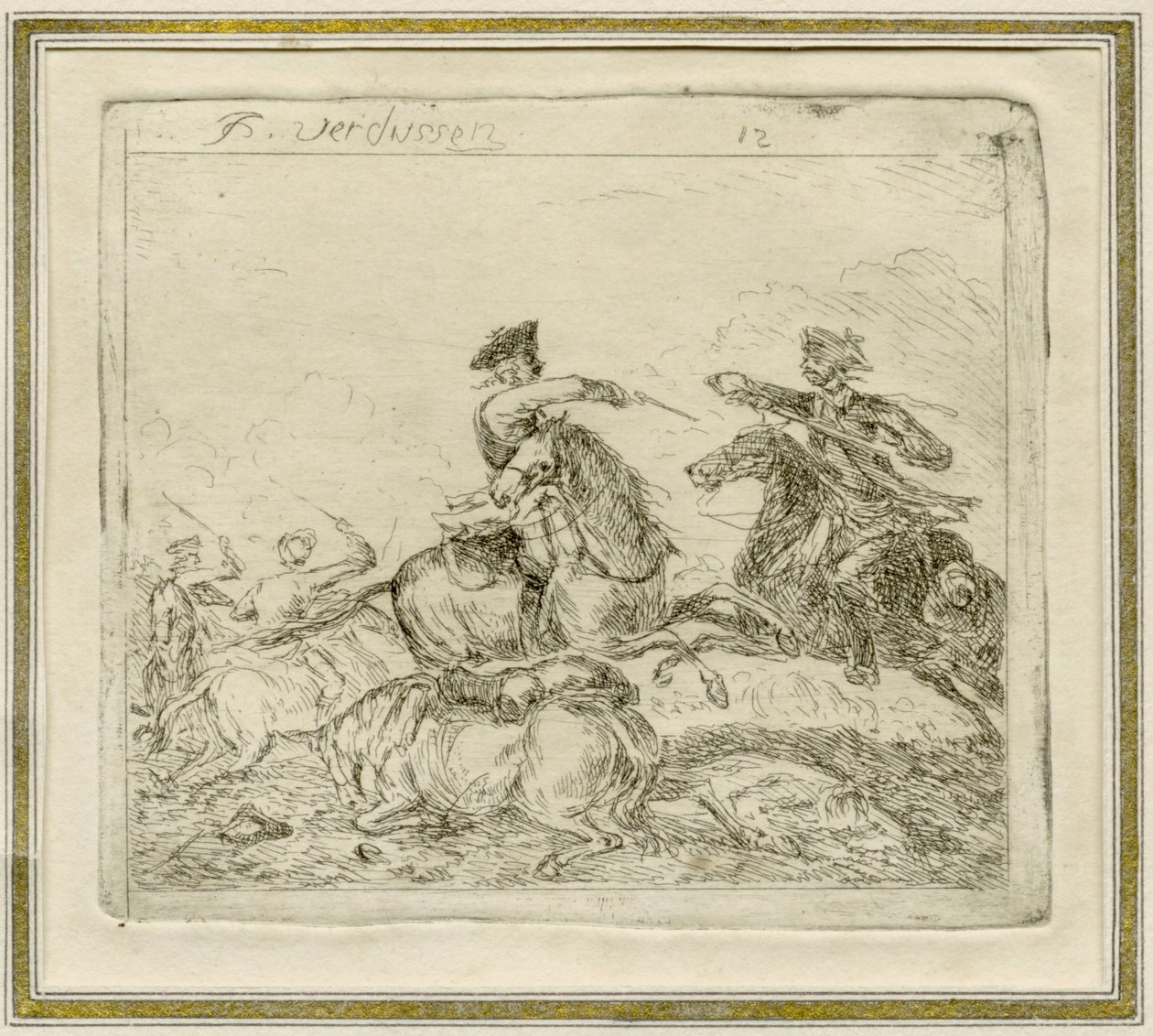 Battaglia di cavalleria da Jan Peeter Verdussen