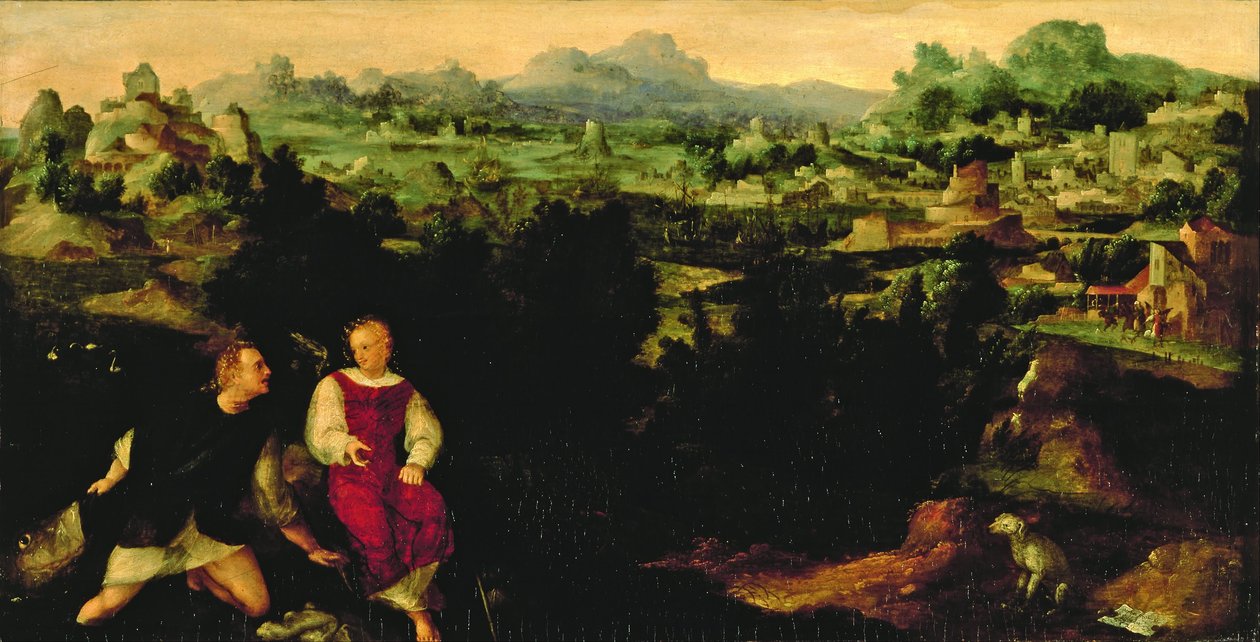 Paesaggio con Tobia e l