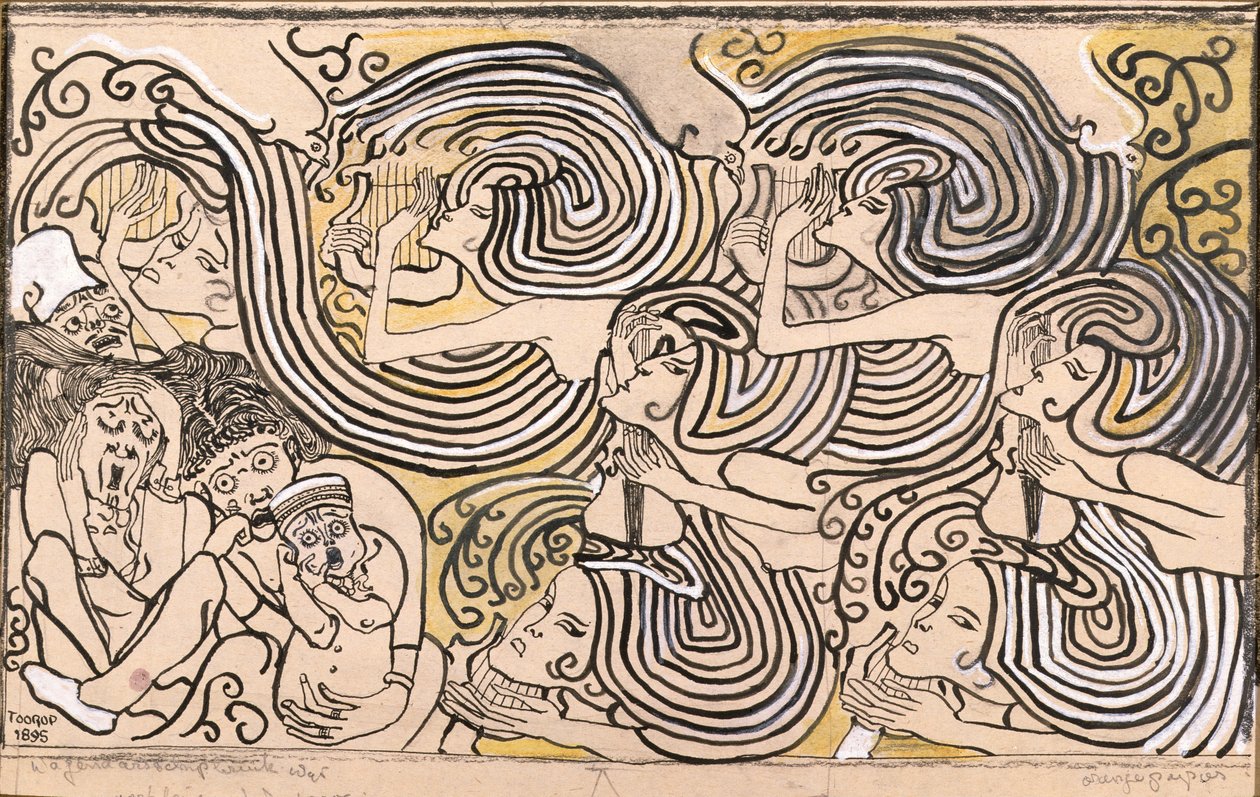 Naufragio, 1895 da Jan Toorop