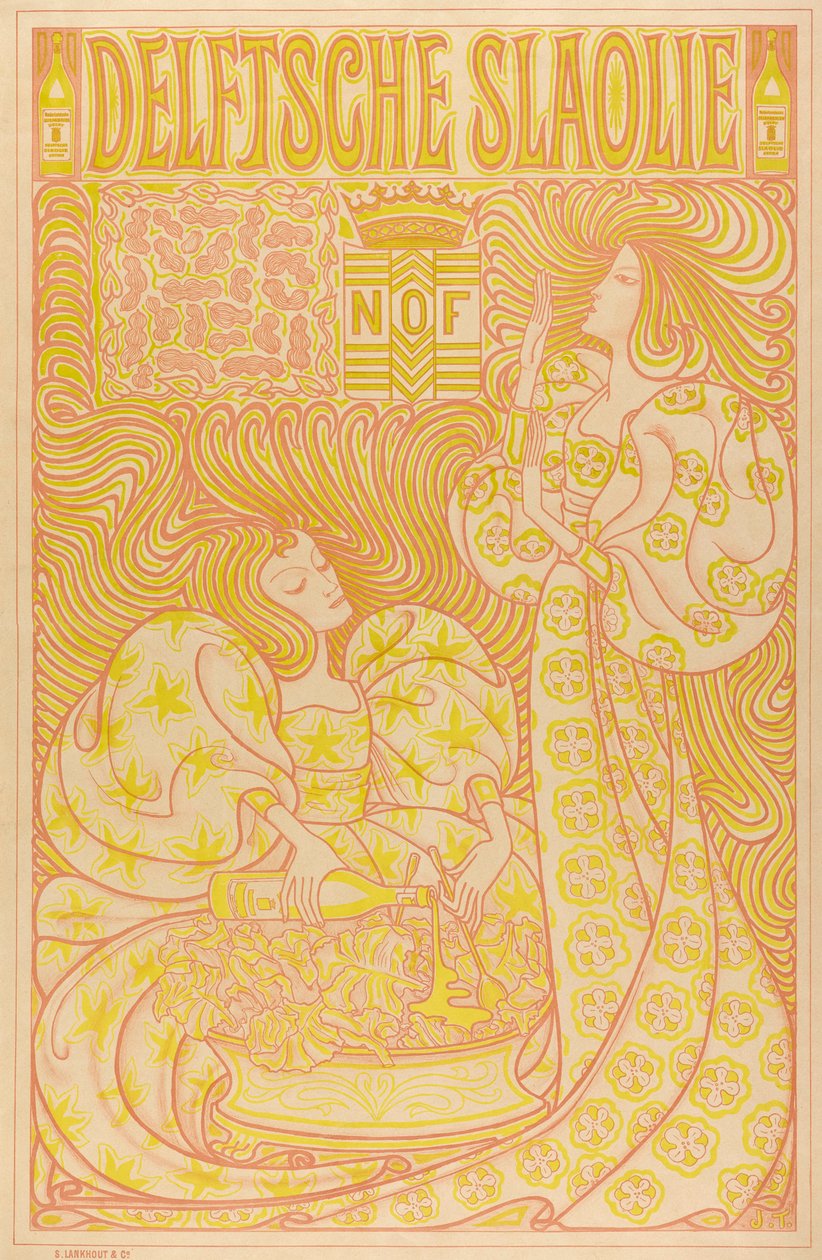 Jan Toorop, Olio di insalata di Delft, 1895 da Jan Toorop
