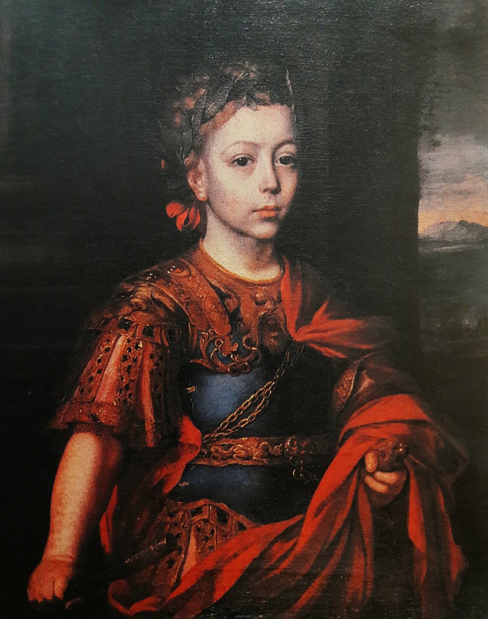 Ritratto di Jakub Ludwik Sobieski in abito romano da Jan Tricius