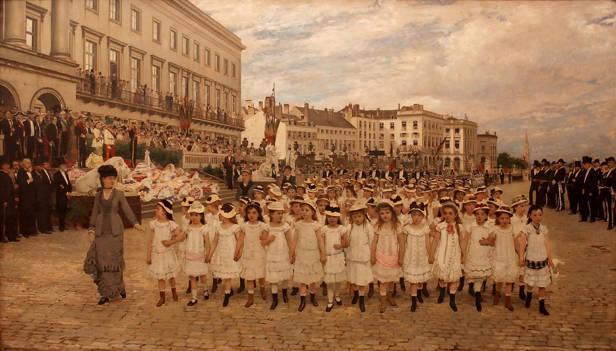 La rivista delle scuole nel 1878 da Jan Frans Verhas