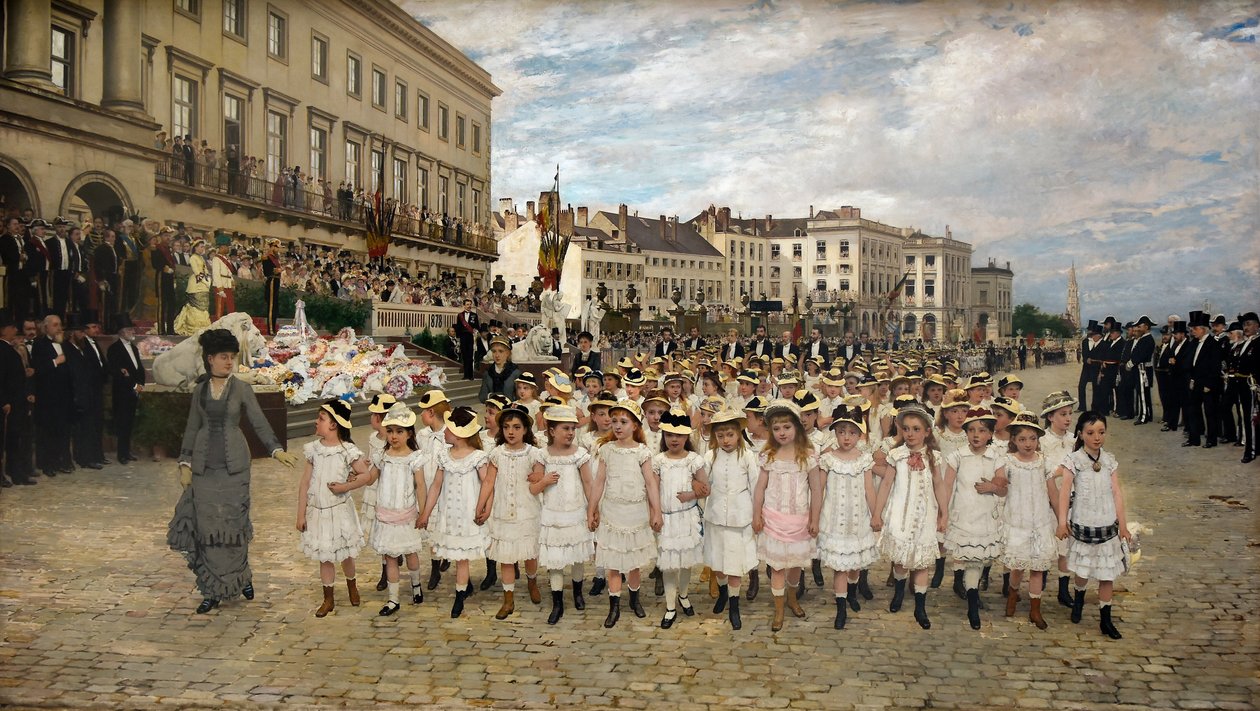 Sfilata delle scuole nel 1878 da Jan Frans Verhas