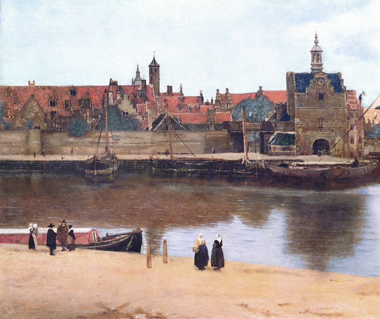 Veduta di Delft, c.1660-61 (dettaglio) da Jan Vermeer van Delft