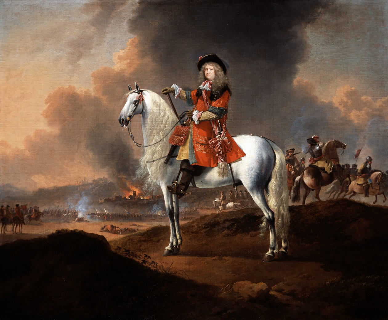 Tenente colonnello Randolph Egerton MP (m.1681) della Truppa Reale di Cavalleria, c.1672 da Jan Wyck