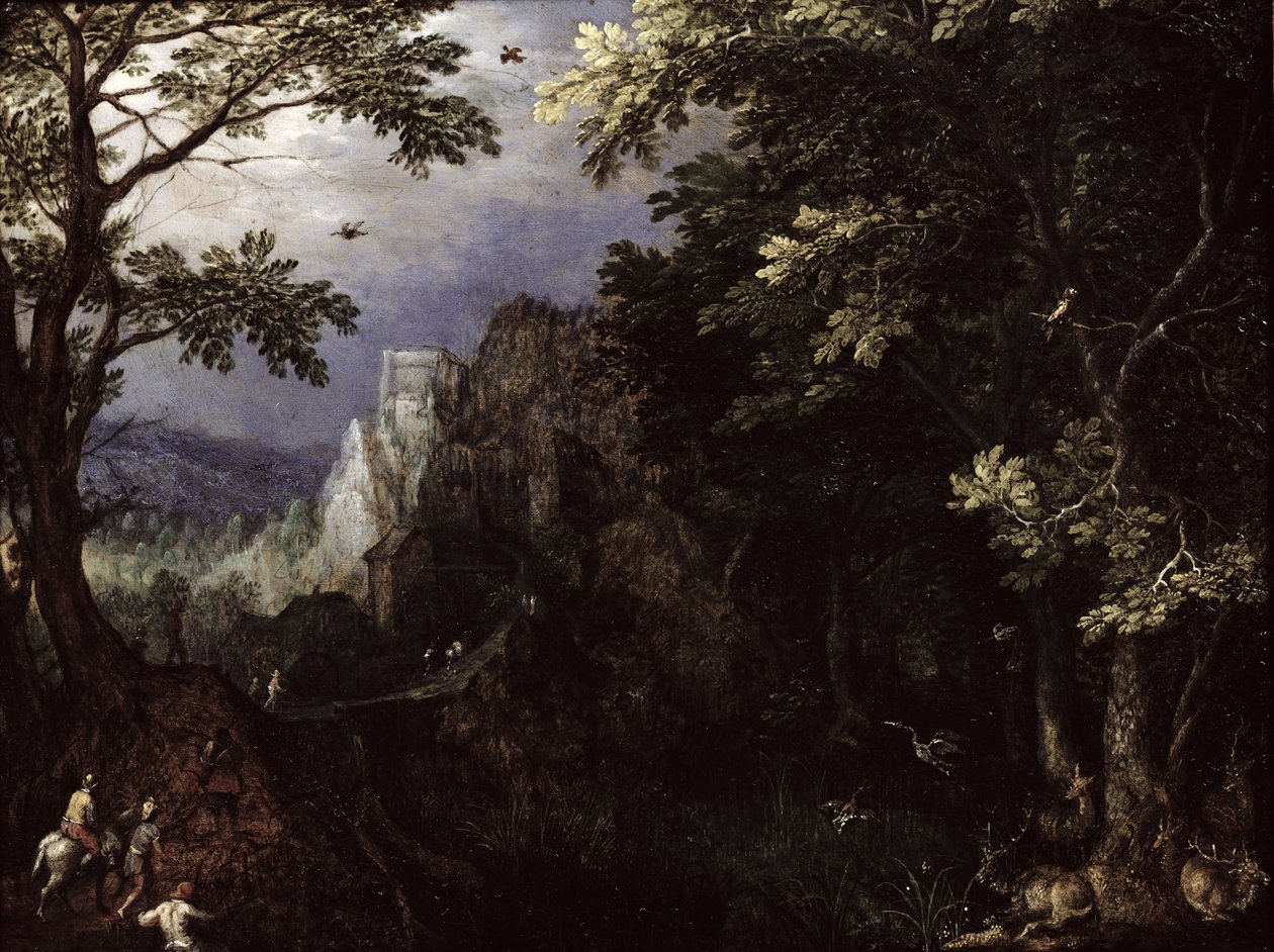 Paesaggio montano da Jan the Elder Brueghel