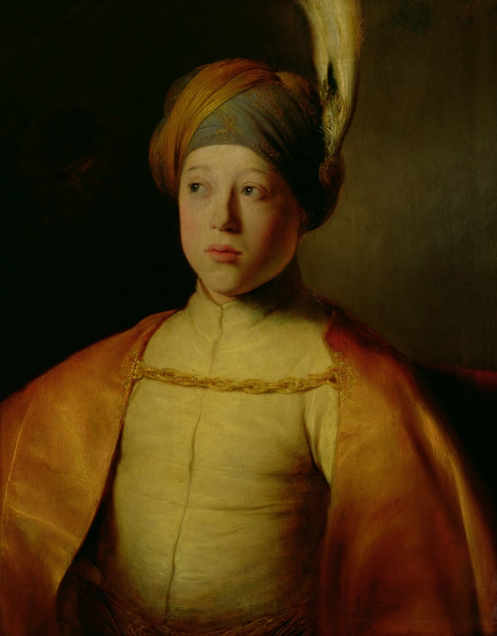 Ritratto di un ragazzo in abito persiano da Jan the Elder Lievens