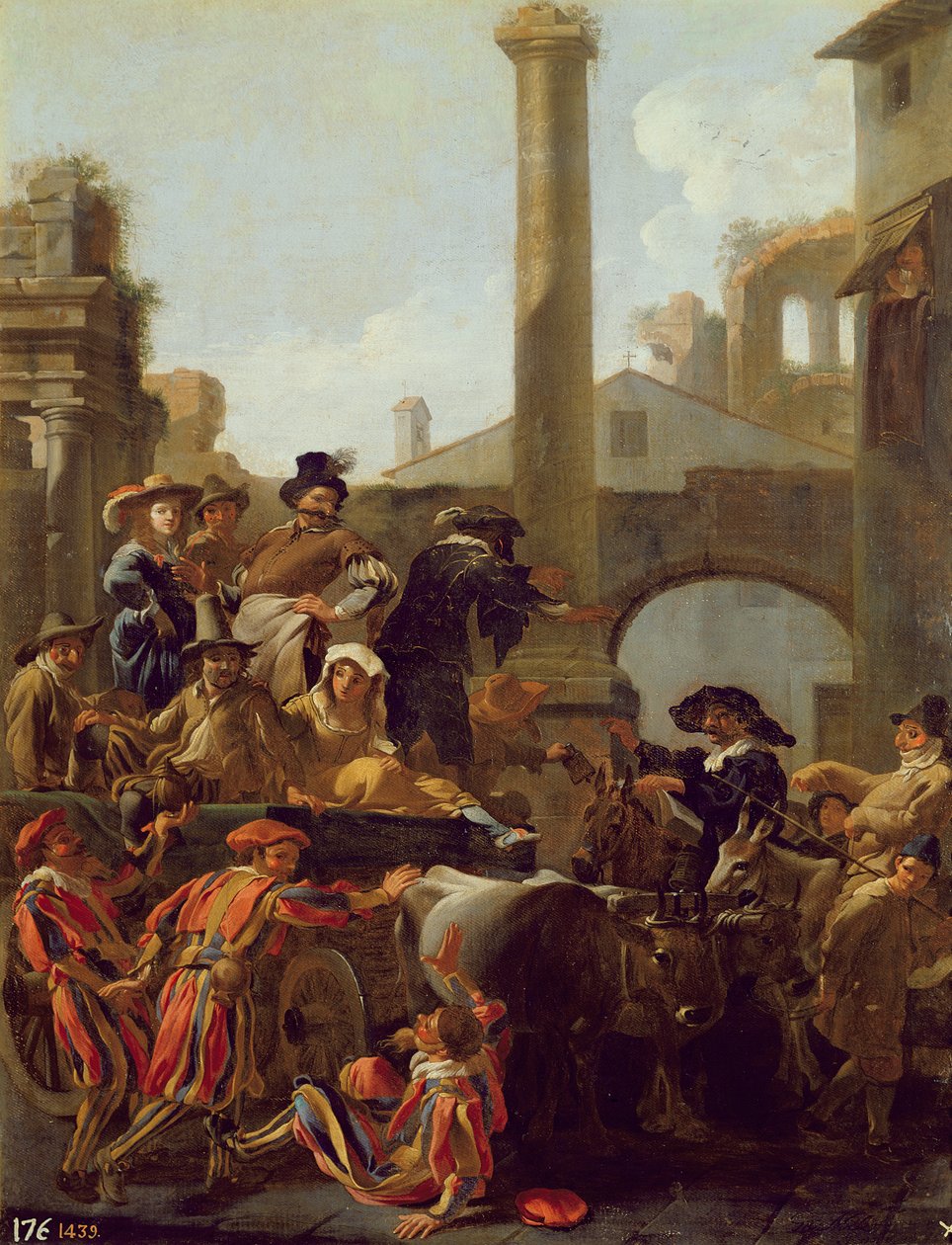 Tempo di Carnevale a Roma, 1653 da Jan van Bike Miel