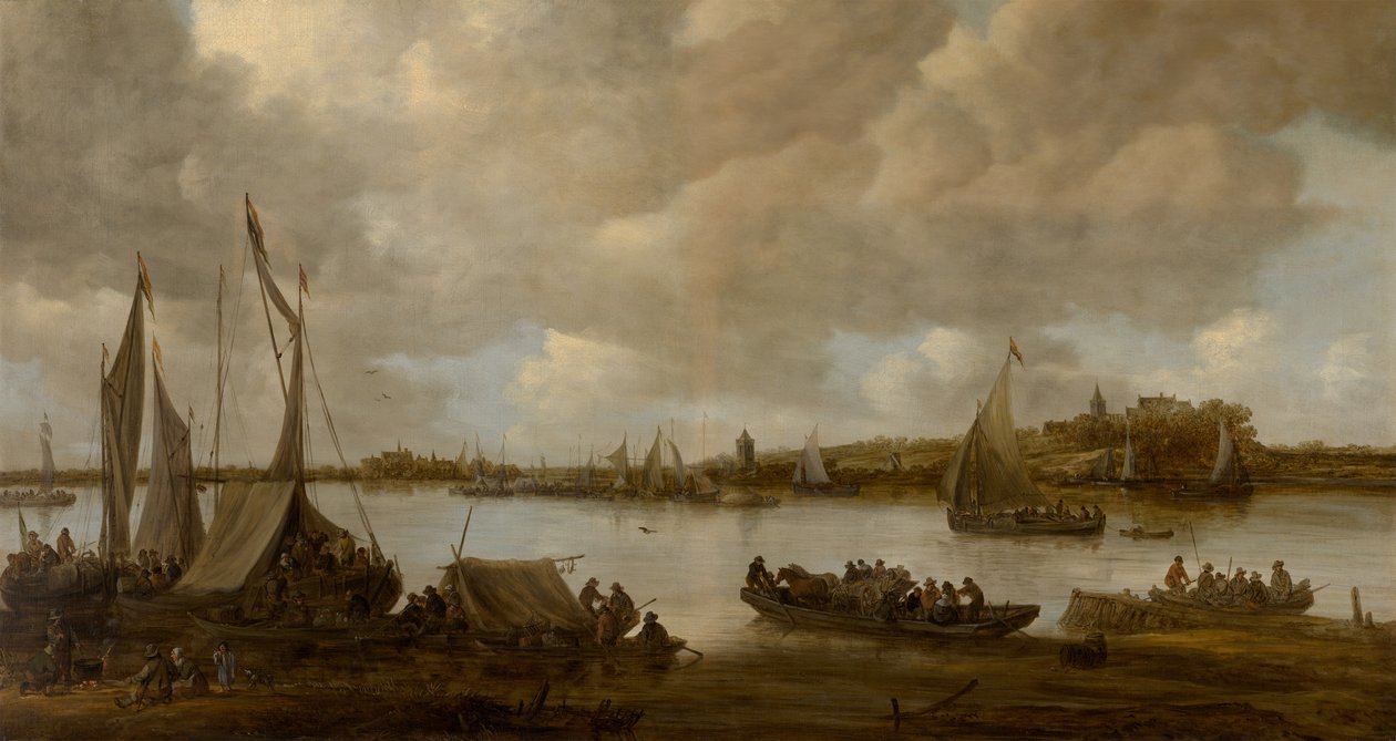 Veduta del Reno vicino a Hoog da Jan Josephsz van Goyen
