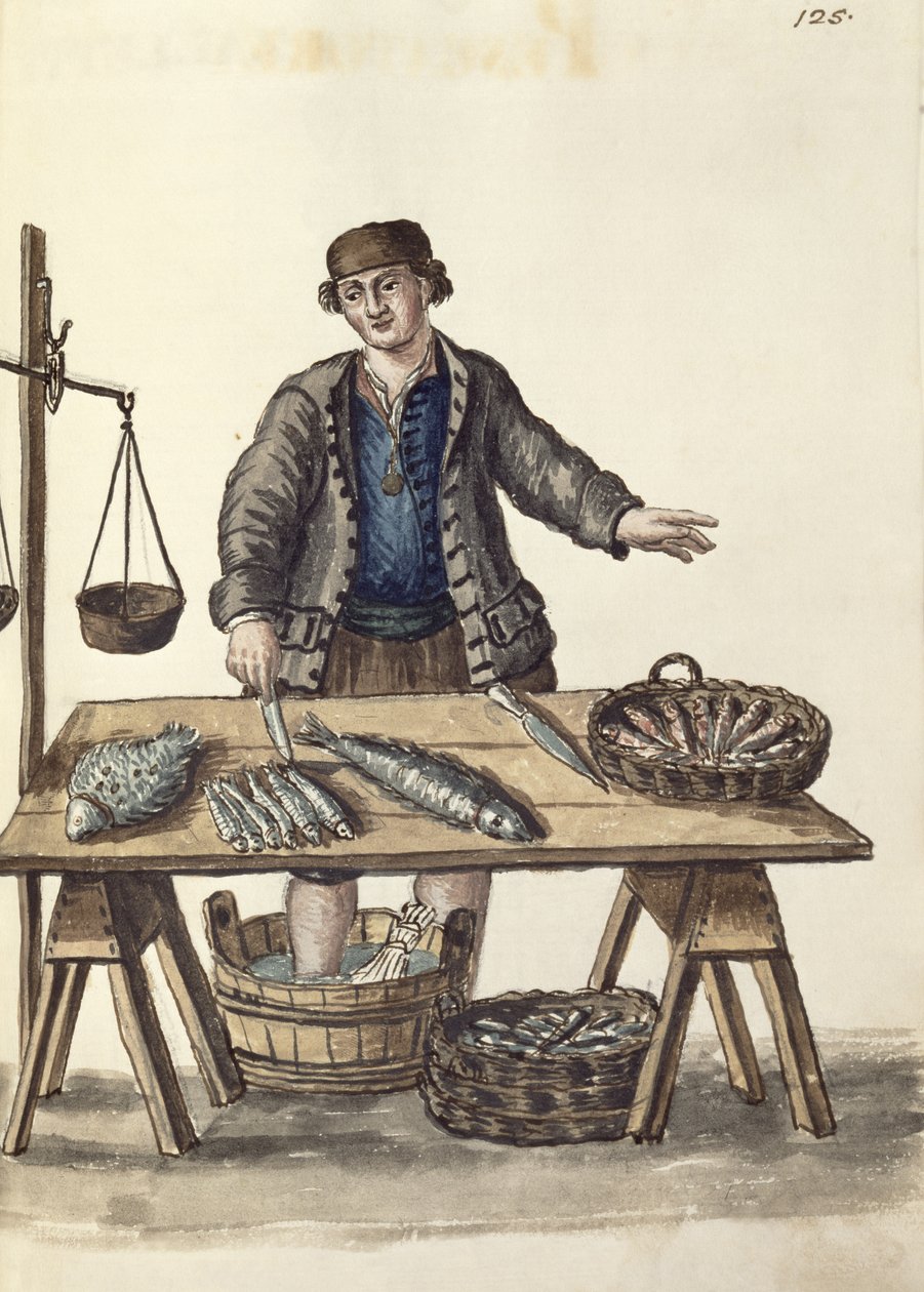 Pescivendolo, veneziano da Jan van Grevenbroeck