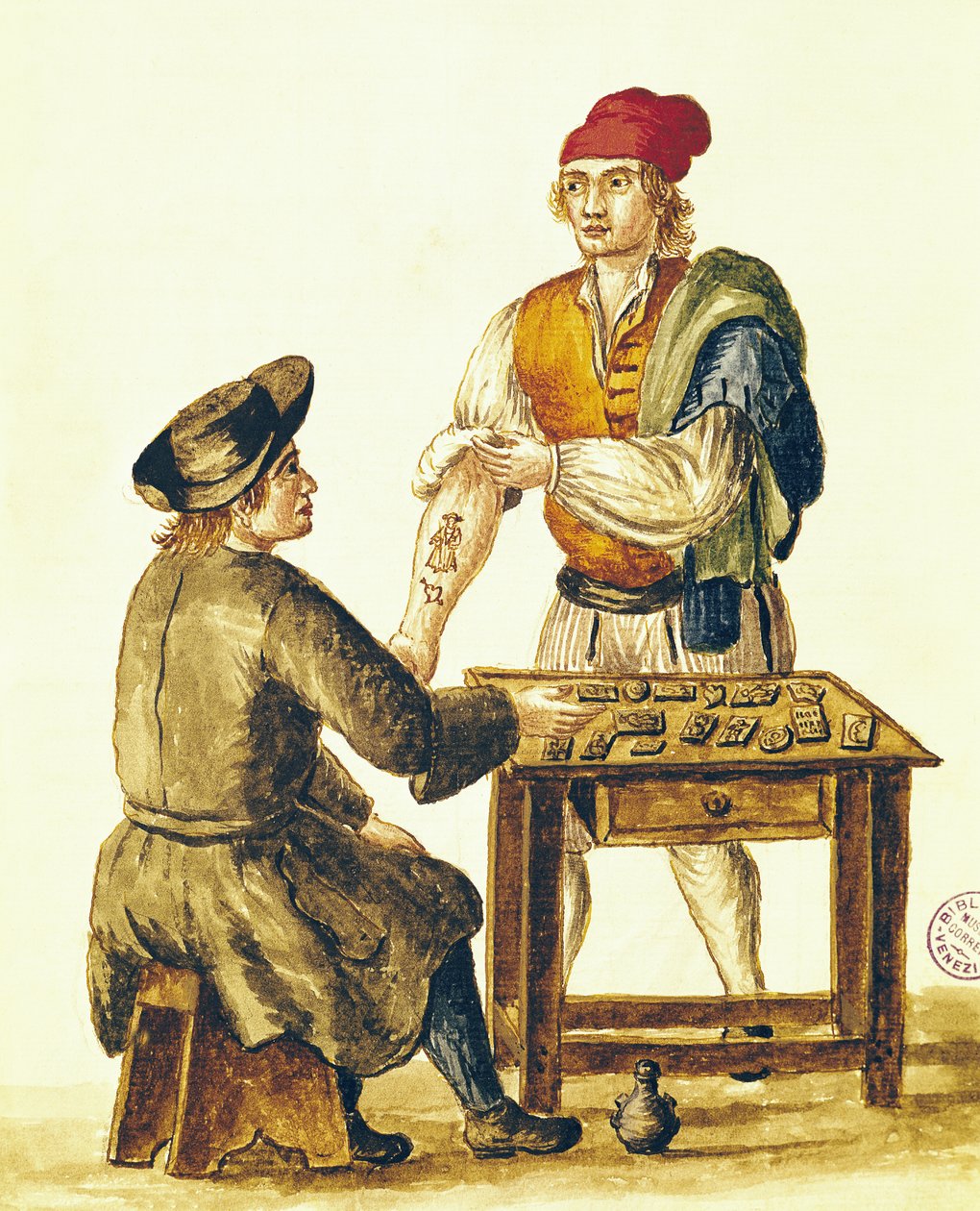 Tatuatore veneziano da Jan van Grevenbroeck