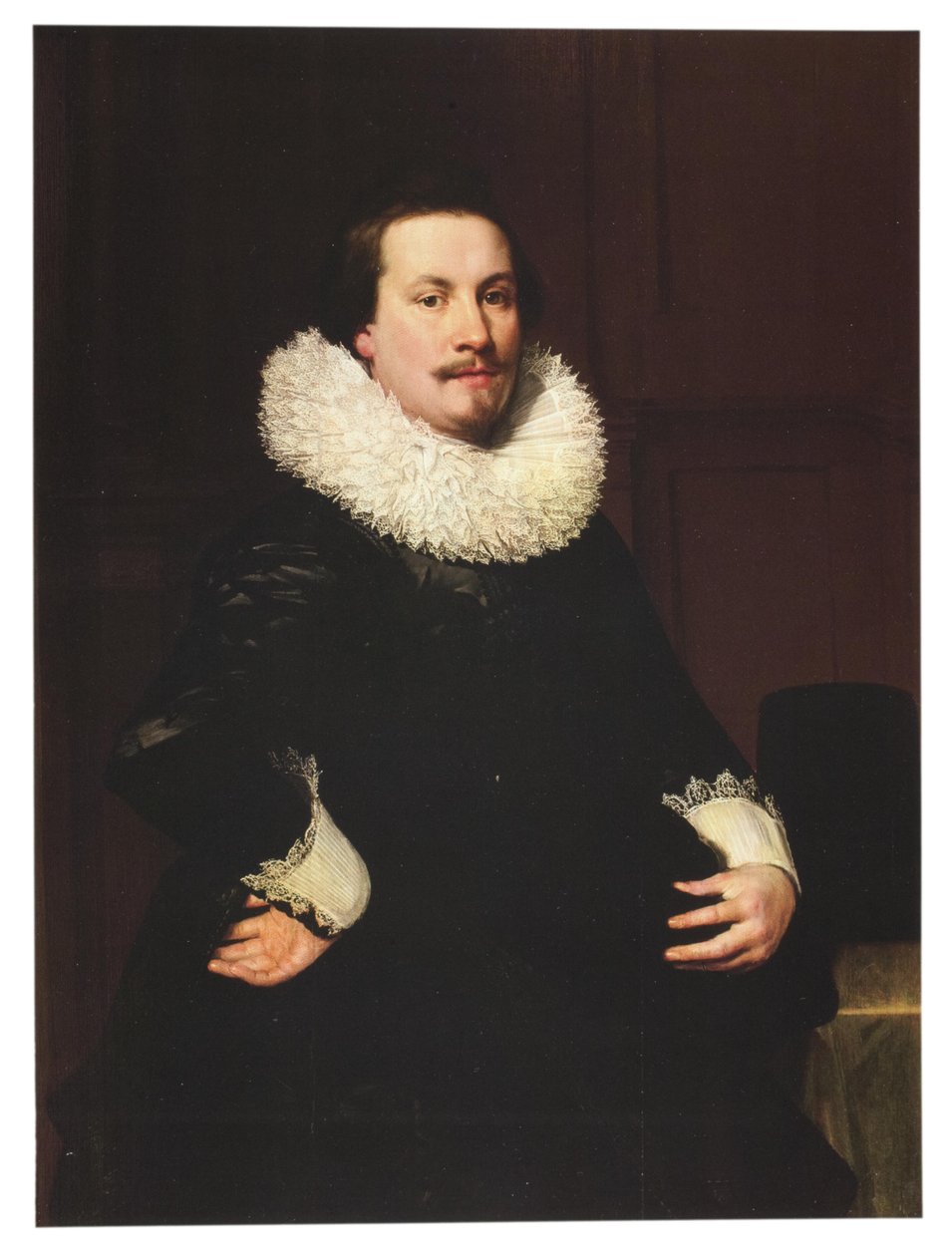 Ritratto di un uomo con collare bianco da Jan Anthonisz. van Ravesteyn
