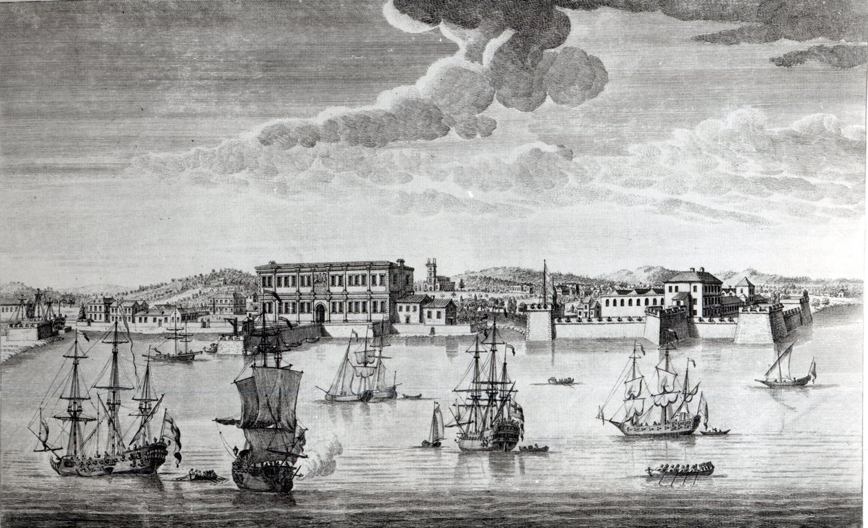 Bombay sulla costa del Malabar appartenente alla Compagnia delle Indie Orientali d