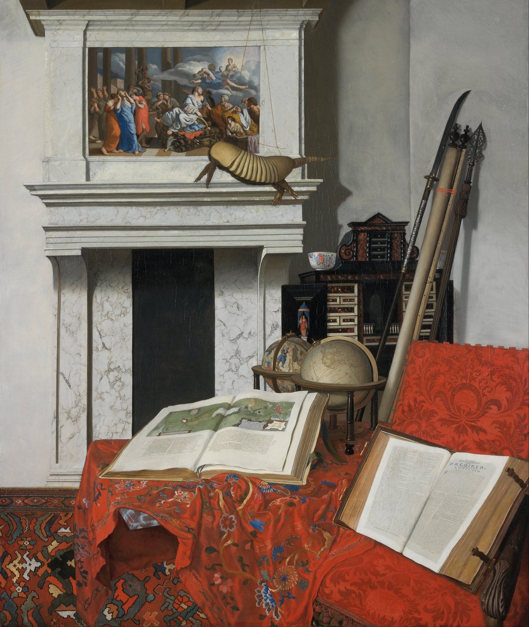 Angolo della stanza con curiosità da Jan van der Heyden