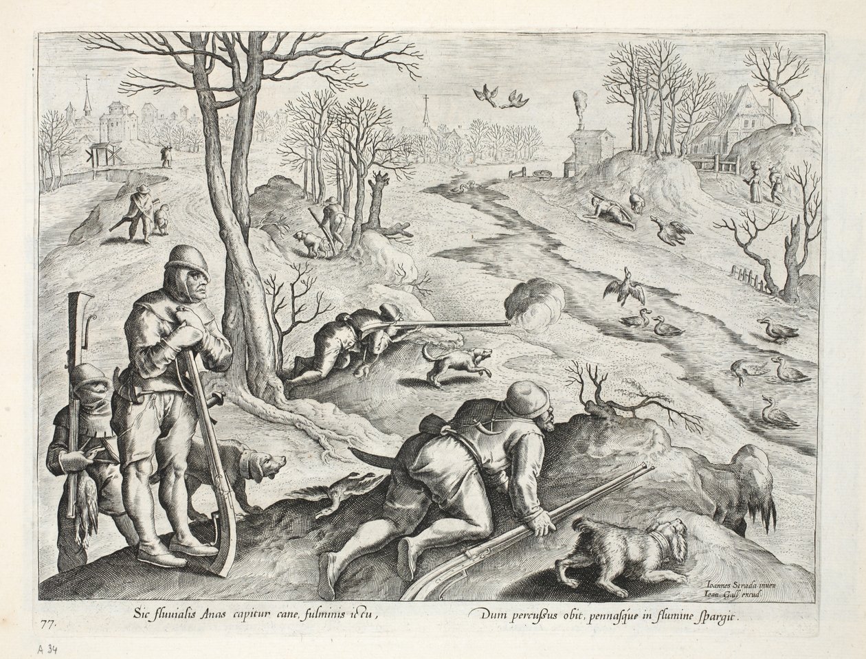 Caccia alle anatre, illustrazione da 