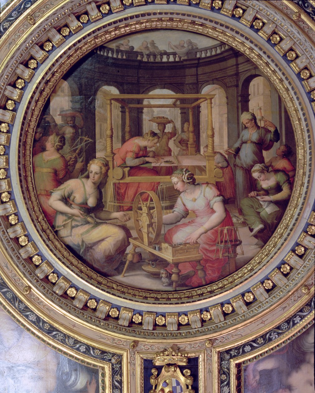 Penelope al suo telaio da Jan van der Straet