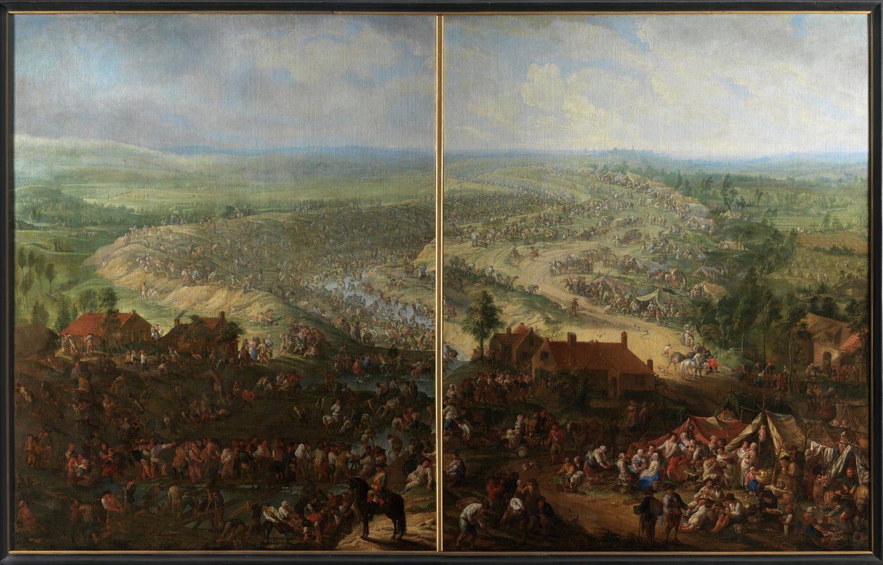 Scavo del canale di Gand da Jan Anton Garemyn