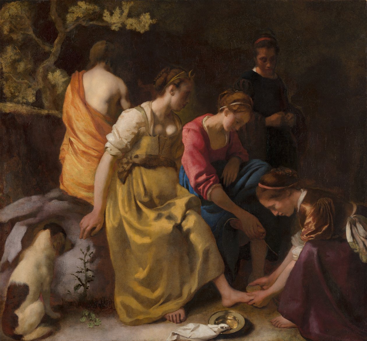 Diana e le sue compagne, c.1655-56 da Johannes Vermeer
