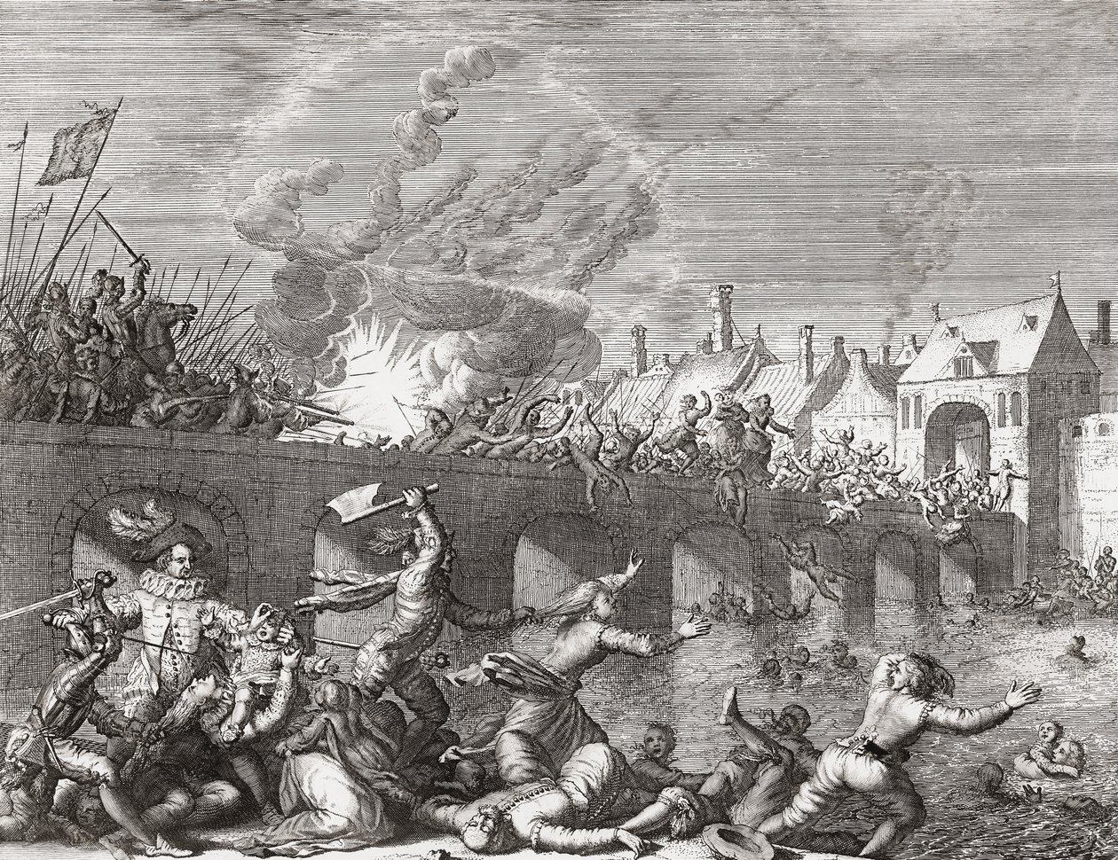Assedio di Maastricht da Jan (after) Luyken