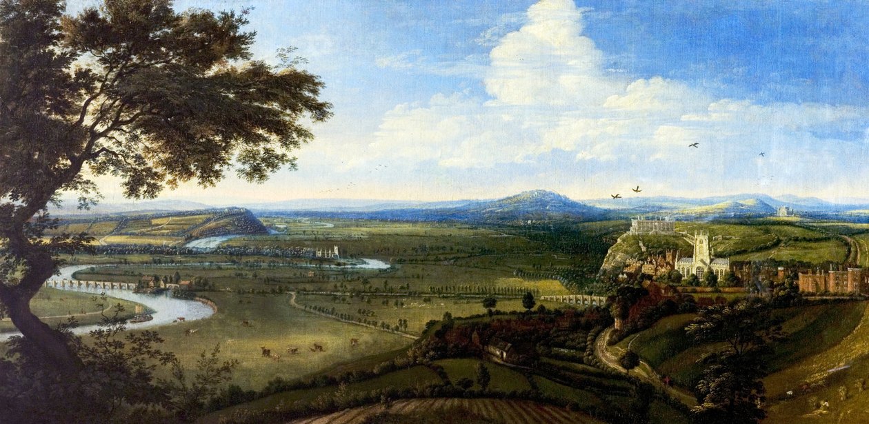 Veduta di Nottingham da est, c.1695 da Jan (attr.to) Siberechts