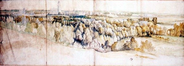 Vista di Arnhem da est da Jan (circle of) Siberechts