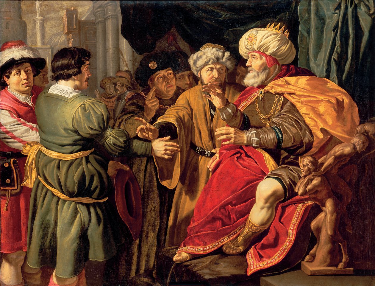 Giuseppe interpreta i sogni del Faraone da Jan (circle of) Tengnagel