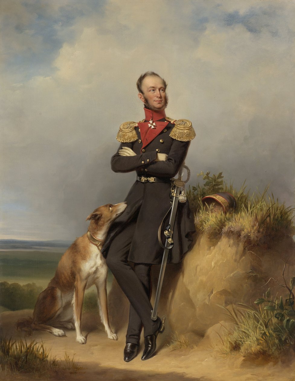 Ritratto di Guglielmo II, Re dei Paesi Bassi da Jan Adam Janszoon Kruseman