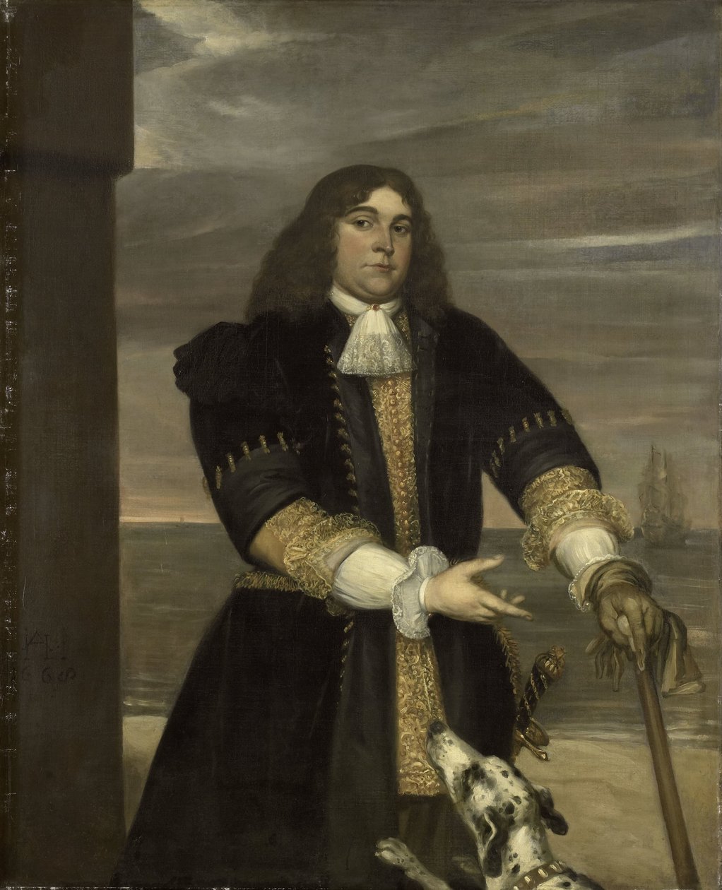 Jan van Gelder (1647-73), Capitano di marina, figliastro di Michiel Adriaensz de Ruyter da Jan Andrea Lievens