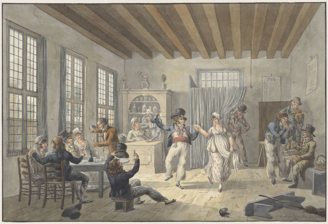 Compagnia allegra in una locanda da Jan Anthonie Langendijk Dzn