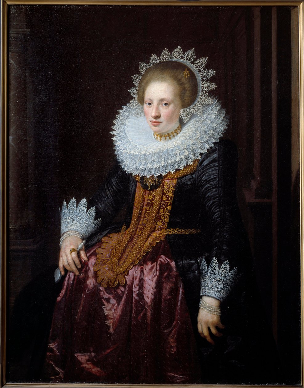 Ritratto di donna precedentemente noto come Ritratto di Madame Vrydags Van Vollenhoven da Jan Anthonisz. van Ravesteyn
